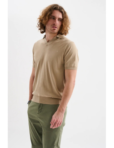 Jaggy polo derby in filo con logo Dousa JMD053DZ144261 [af68df93]