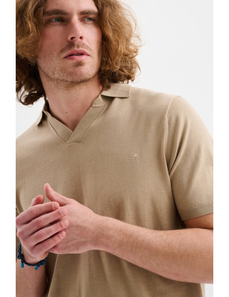 Jaggy polo derby in filo con logo Dousa JMD053DZ144261 [18751e97]