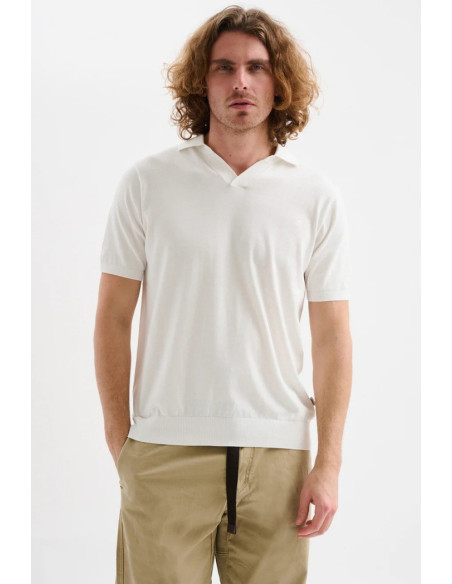 Jaggy polo derby in filo con logo Dousa JMD053DZ144261 [52983b97]