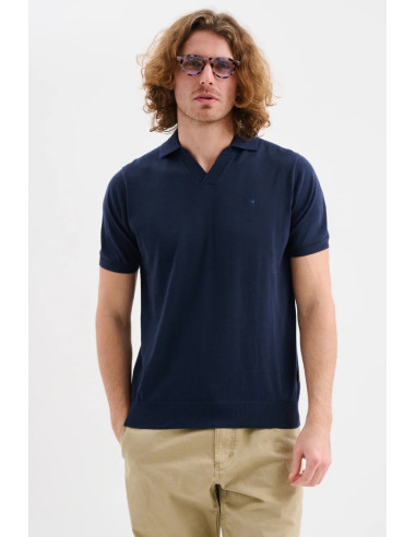 Jaggy polo derby in filo con logo Dousa JMD053DZ144261 [c9868191]