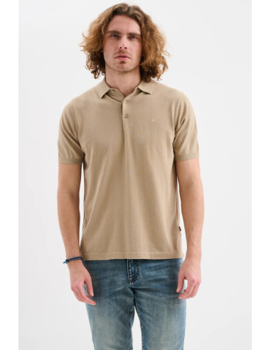 Jaggy polo in filo con logo ricamo Drake JMD054DZ144261 [df40a313]