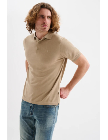 Jaggy polo in filo con logo ricamo Drake JMD054DZ144261 [0666e01e]