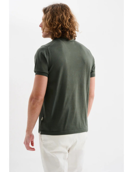 Jaggy polo in filo con logo ricamo Drake JMD054DZ144261 [124a878f]