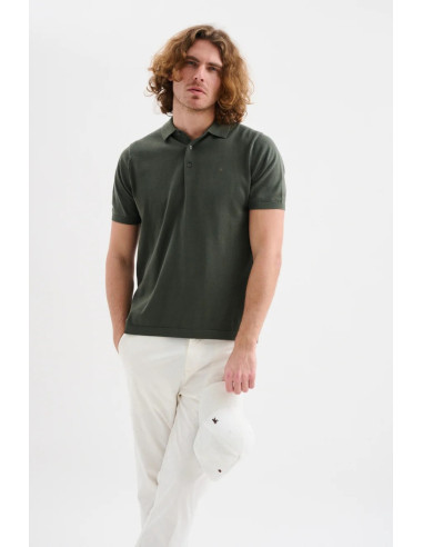 Jaggy polo in filo con logo ricamo Drake JMD054DZ144261 [a557468b]
