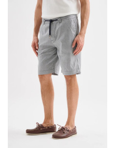 Jaggy bermuda jogger in lino rigato Inca JMC004KS107261 [a0e3fec5] 2