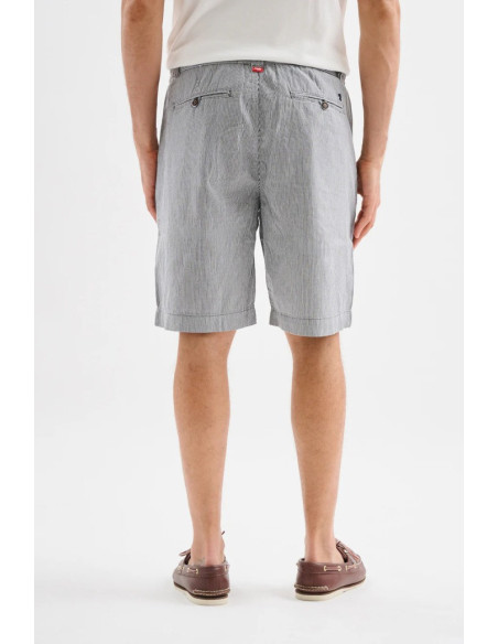 Jaggy bermuda jogger in lino rigato Inca JMC004KS107261 [ced87ccc]