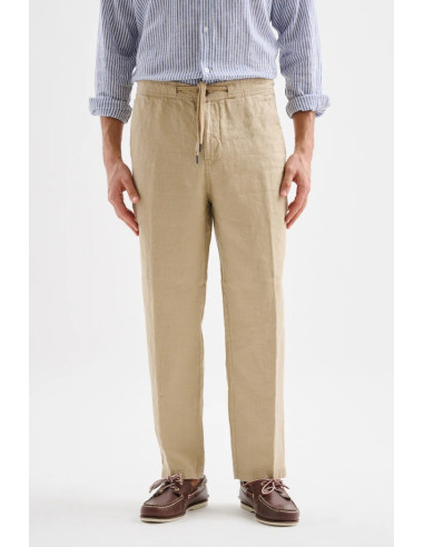 Jaggy pantalone con laccio in lino Bruce JMP033KSC101261 [ec967ff3]