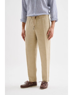 Jaggy pantalone con laccio in lino Bruce JMP033KSC101261 [ec967ff3] 2
