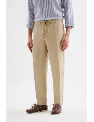 Jaggy pantalone con laccio in lino Bruce JMP033KSC101261 [35b03cfe]