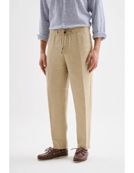 Jaggy pantalone con laccio in lino Bruce JMP033KSC101261 [35b03cfe]