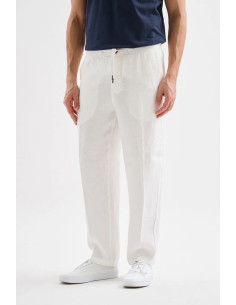 Jaggy pantalone con laccio in lino Bruce JMP033KSC101261 [c840d8fa] 2