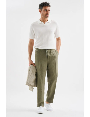 Jaggy pantalone con laccio in lino Bruce JMP033KSC101261 [96819a6b]