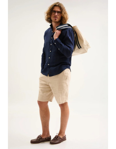 Jaggy bermuda jogger in lino Gilbert JMC034KSC101S25 [98a9e378]