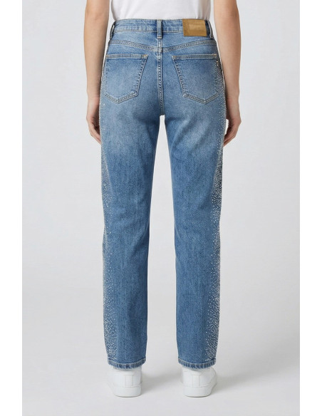 PDK jeans in denim stretch con strass 2225PJ9565 [70484157]