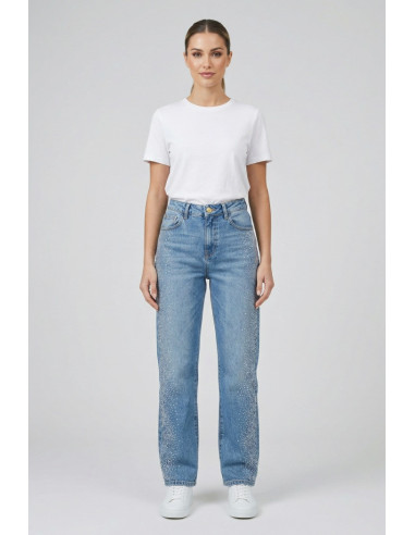 PDK jeans in denim stretch con strass 2225PJ9565 [c7558053]