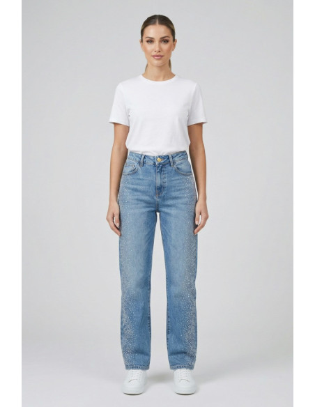 PDK jeans in denim stretch con strass 2225PJ9565 [c7558053]
