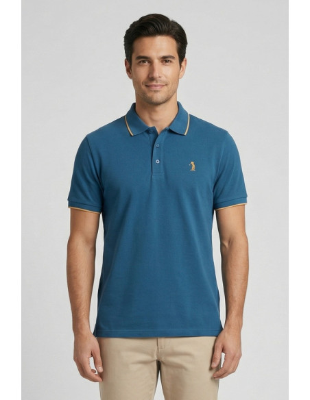 US Golf Club polo in piquet con contrasti Pietro PO2001 [ab48caa1]