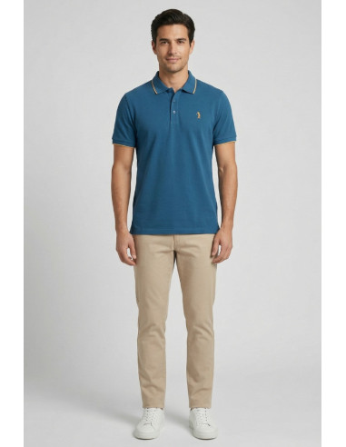 US Golf Club polo in piquet con contrasti Pietro PO2001 [c57348a8]