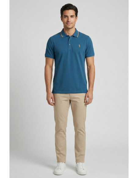 US Golf Club polo in piquet con contrasti Pietro PO2001 [c57348a8]