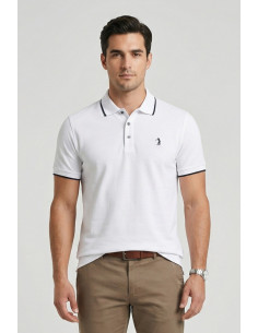 US Golf Club polo in piquet con contrasti Pietro PO2001 [1811f9d7]