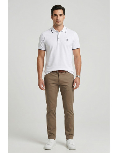 US Golf Club polo in piquet con contrasti Pietro PO2001 [762a7bde]