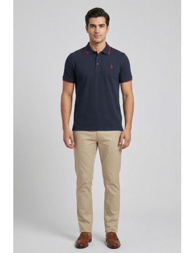 US Golf Club polo in piquet con contrasti Pietro PO2001 [ed34c1d8]