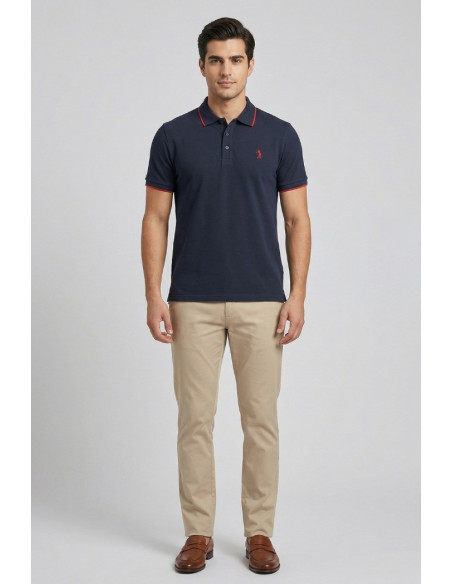 US Golf Club polo in piquet con contrasti Pietro PO2001 [ed34c1d8]