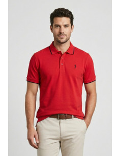 US Golf Club polo in piquet con contrasti Pietro PO2001 [bd60470f]