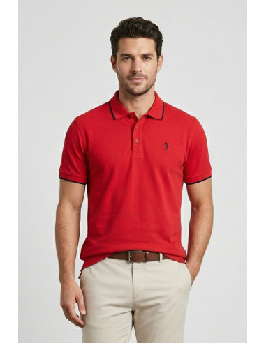 US Golf Club polo in piquet con contrasti Pietro PO2001 [bd60470f]