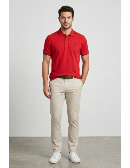 US Golf Club polo in piquet con contrasti Pietro PO2001 [d35bc506]