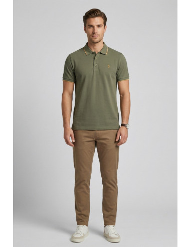 US Golf Club polo in piquet con contrasti Pietro PO2001 [174c133b]