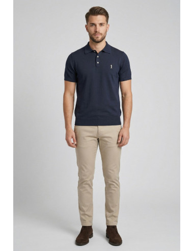 US Golf Club polo maglia in cotone Marino MA2610 [cd6a216d]