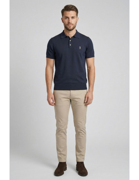 US Golf Club polo maglia in cotone Marino MA2610 [cd6a216d]