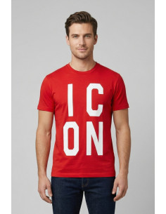 Icon t-shirt in cotone con maxi stampa logo IUT003 [9fccf35c]