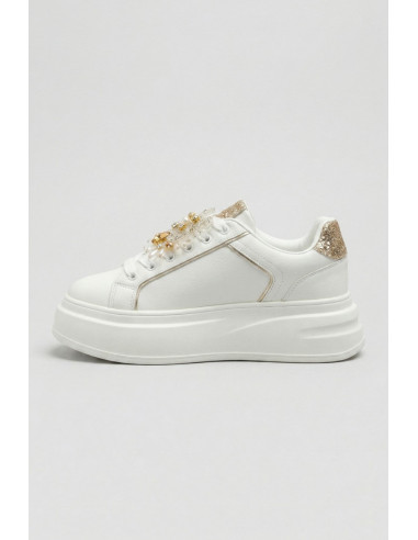 Gold & Gold sneaker con dettaglio gioielli GB1057 [67708b3a]