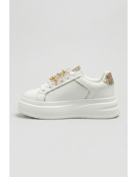 Gold & Gold sneaker con dettaglio gioielli GB1057 [67708b3a]