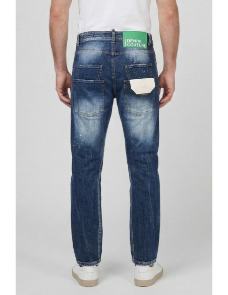 Patriot jeans carrot fit in denim con 4 tasche posteriori PKYC43 [b7518b1b]