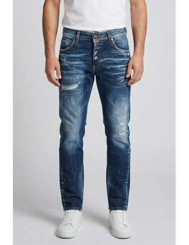 Patriot jeans carrot fit in denim di cotone stretch PKYM01 [06551057]