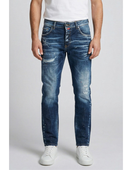 Patriot jeans carrot fit in denim di cotone stretch PKYM01 [06551057]