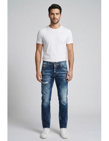 Patriot jeans carrot fit in denim di cotone stretch PKYM01 [686e925e]