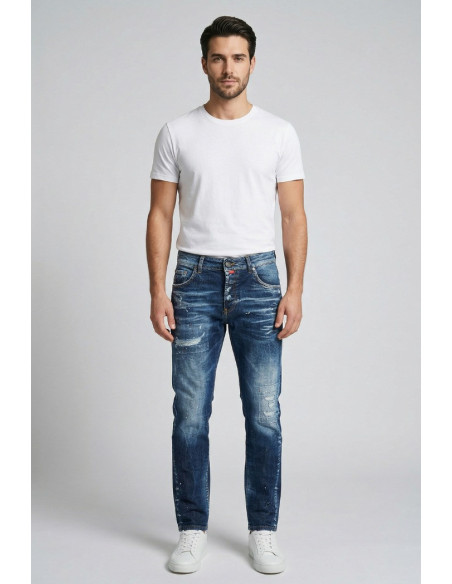 Patriot jeans carrot fit in denim di cotone stretch PKYM01 [686e925e]