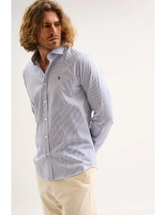 Jaggy camicia a righe con logo ricamo Kingston NJQ005DW108 [789ee1ef] 2