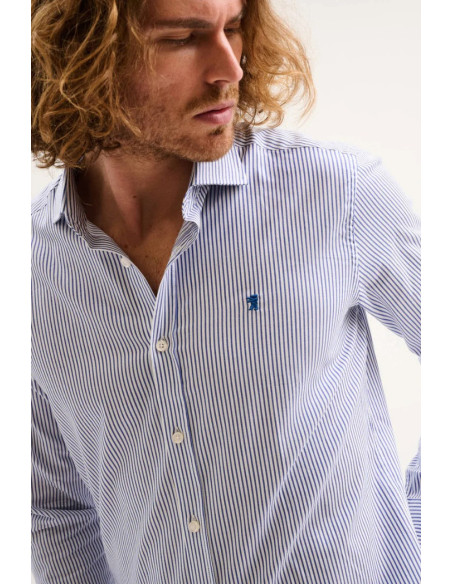 Jaggy camicia a righe con logo ricamo Kingston NJQ005DW108 [13f524f8]