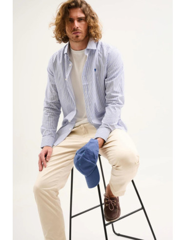 Jaggy camicia a righe con logo ricamo Kingston NJQ005DW108 [a4e8e5fc]