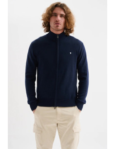Jaggy cardigan full zip con logo ricamo Kuwait JMK011DZ145261 [0093c9f4]