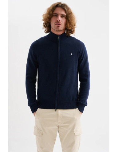 Jaggy cardigan full zip con logo ricamo Kuwait JMK011DZ145261 [0093c9f4]