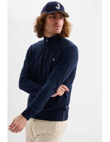 Jaggy cardigan full zip con logo ricamo Kuwait JMK011DZ145261 [dce5cde7]