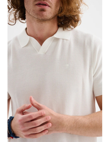 Jaggy polo derby in crepe con logo Dacia JMD057DZ148261 [10d31689]