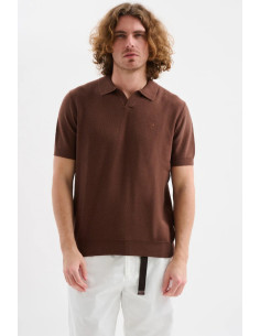 Jaggy polo derby in crepe con logo Dacia JMD057DZ148261 [22ba7e75]