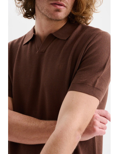Jaggy polo derby in crepe con logo Dacia JMD057DZ148261 [49d1bb62]